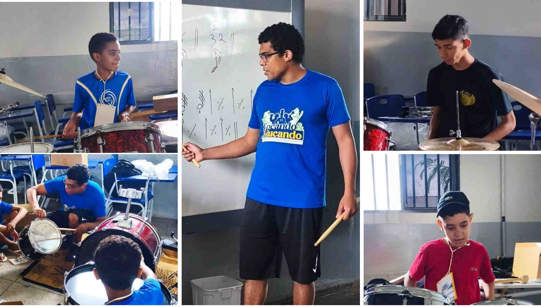 Ensaio coletivo da Corporação Musical Fanfarra Jorge Amado