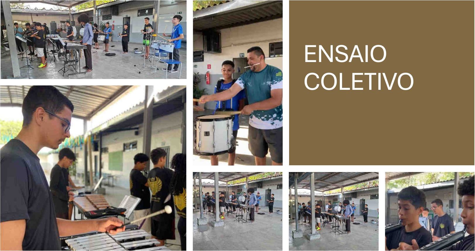 Ensaio coletivo da Corporação Musical Fanfarra Jorge Amado